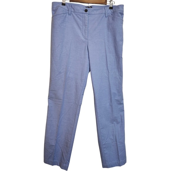 Talbots Pants - Talbots Womens Size 12 The Perfect Chino Pants Light Blue Cotton Blend